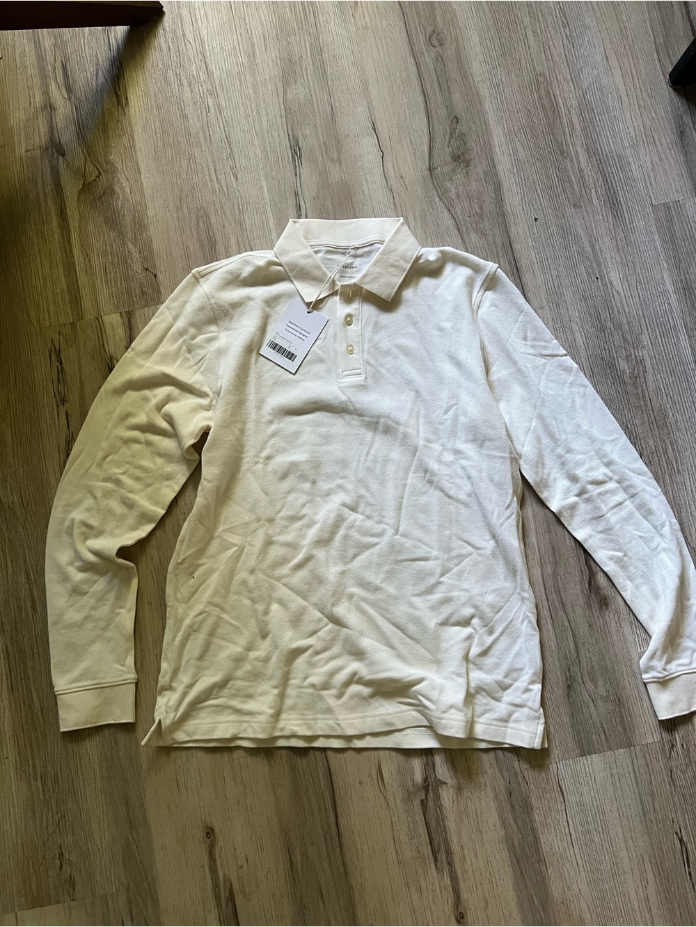 Everlane Long-Sleeve Polo pique Shirt - White